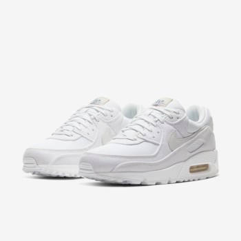 Nike Air Max 90 Premium - Férfi Utcai Cipő - Fehér/Kék/Királykék